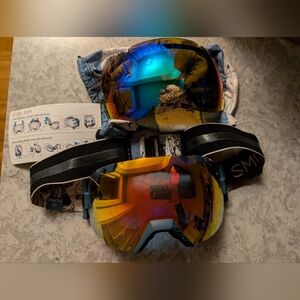 USED Smith I/O X Goggles With One Replacement Lens